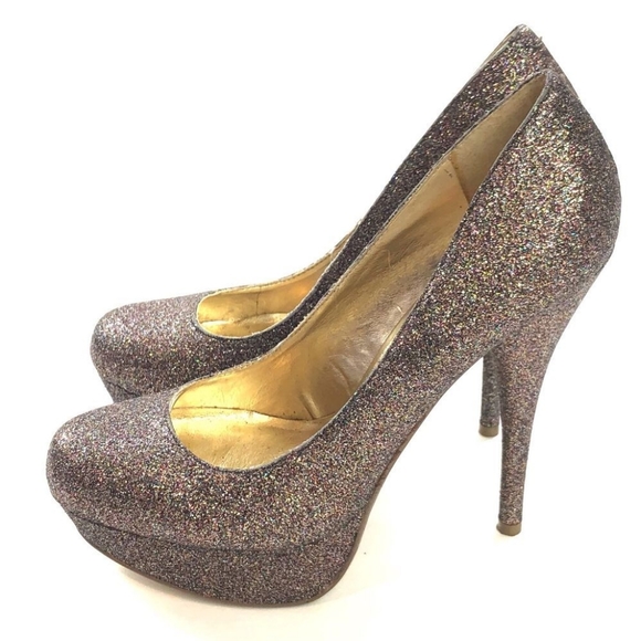 Steve Madden Caryssa Glitter Pump Heel - Picture 2 of 10
